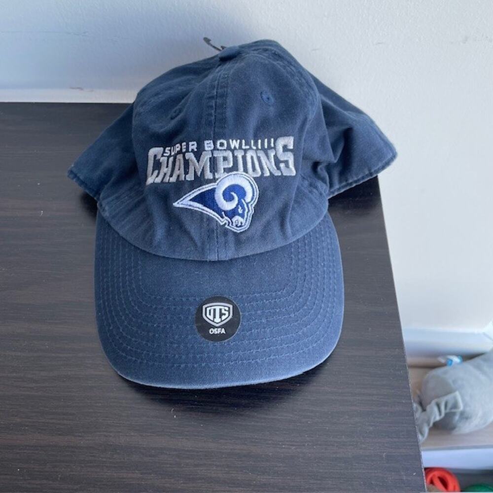 Rare Super Bowl LIII Misprint LA Rams Championship Hat Adjustable NEW